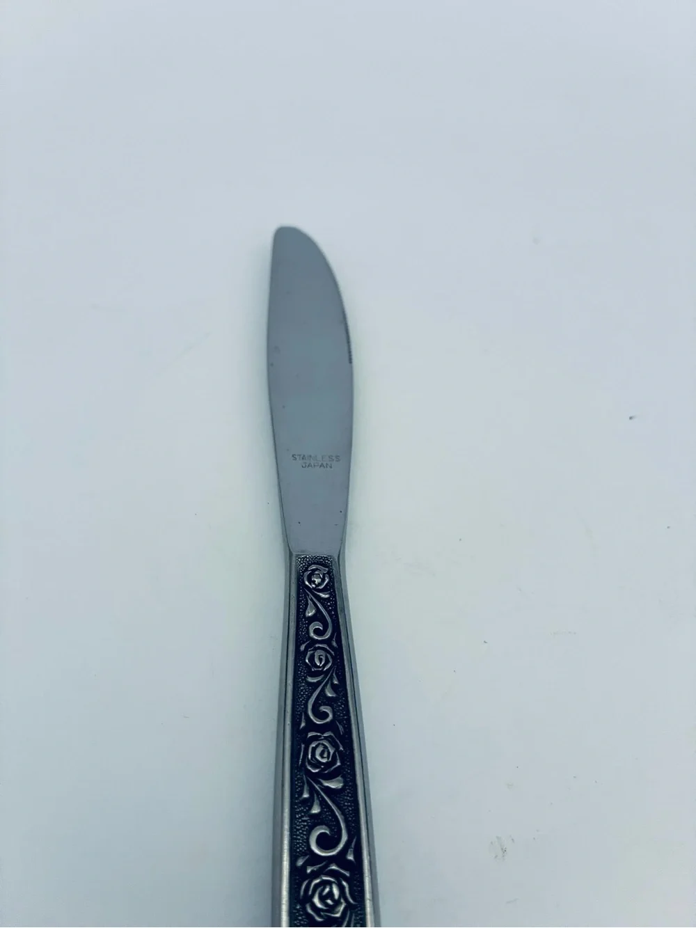 Rose Border Flatware 7 Dinner Knives 1 Butter Knife Stainless Steel Japan